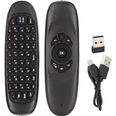 Air Mouse 2.4GHz Keyboard With USB Receiver And Cable Universal TV Remote - Rokomari
